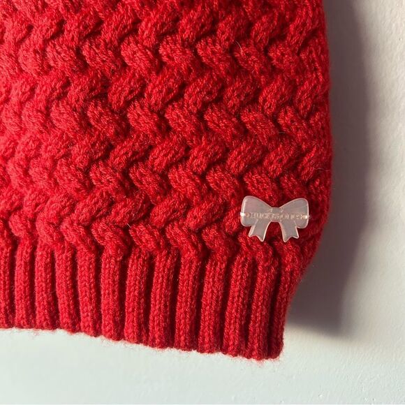 NWOT Hucklebones London Girls Red Knit Sweater - Picture 3 of 8